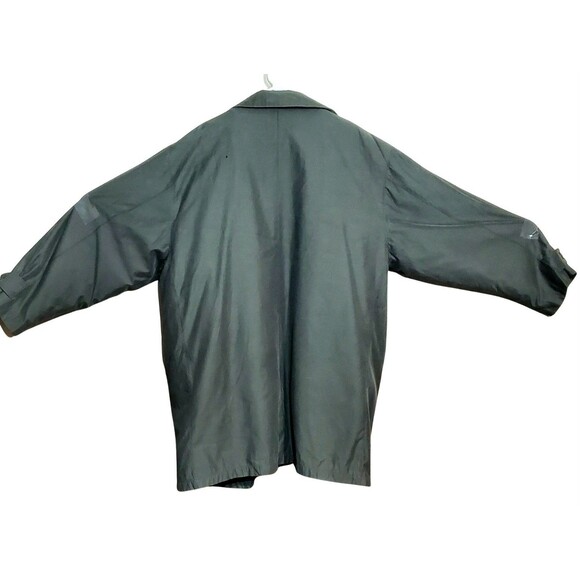 VTG London Fog Trench Coat 2XL Army Green 90s Classic Distressed Removable Liner - Picture 16 of 16